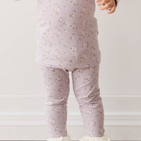 Organic Cotton Everyday Legging - Lulu Bloom Iris Childrens Legging from Jamie Kay Australia