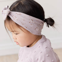 Organic Cotton Headband - Lulu Bloom Iris Childrens Headband from Jamie Kay Australia