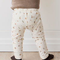 Organic Cotton Everyday Legging - Foraging Friends Childrens Legging from Jamie Kay Australia