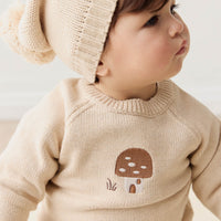 Ethan Hat - Oatmeal Marle Childrens Hat from Jamie Kay Australia