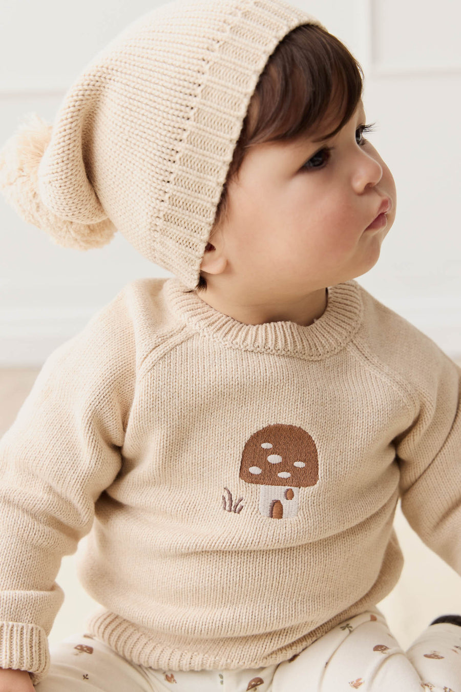 Ethan Hat - Oatmeal Marle Childrens Hat from Jamie Kay Australia