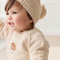 Ethan Hat - Oatmeal Marle Childrens Hat from Jamie Kay Australia