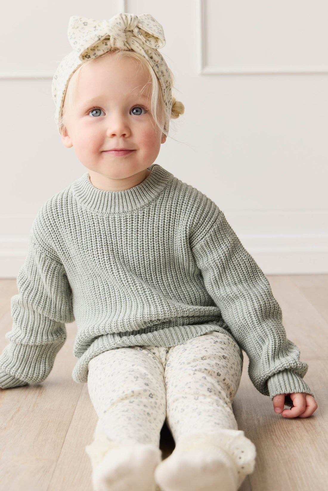 Morgan Jumper - Mist Fleck Childrens Jumper from Jamie Kay Australia