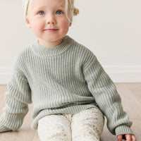 Morgan Jumper - Mist Fleck Childrens Jumper from Jamie Kay Australia