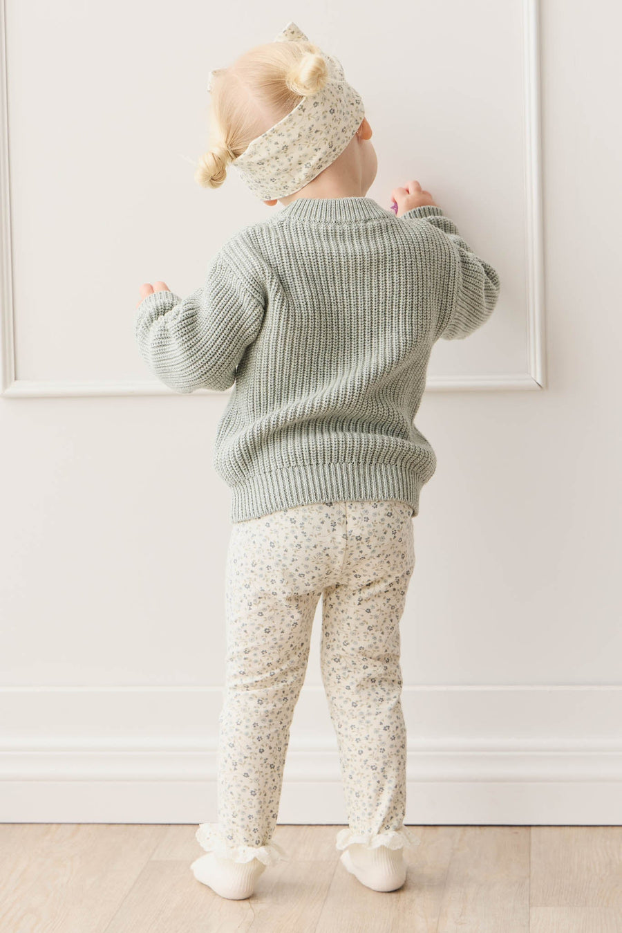 Morgan Jumper - Mist Fleck Childrens Jumper from Jamie Kay Australia