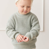 Morgan Jumper - Mist Fleck Childrens Jumper from Jamie Kay Australia