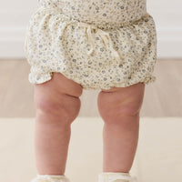 Organic Cotton Frill Bloomer - Dainty Egret Blues Childrens Bloomer from Jamie Kay Australia