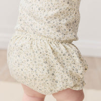 Organic Cotton Frill Bloomer - Dainty Egret Blues Childrens Bloomer from Jamie Kay Australia