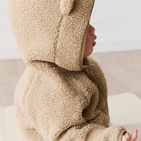 Tatum Sherpa Jacket - Cashew Childrens Jacket from Jamie Kay Australia