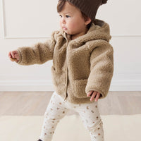 Tatum Sherpa Jacket - Cashew Childrens Jacket from Jamie Kay Australia