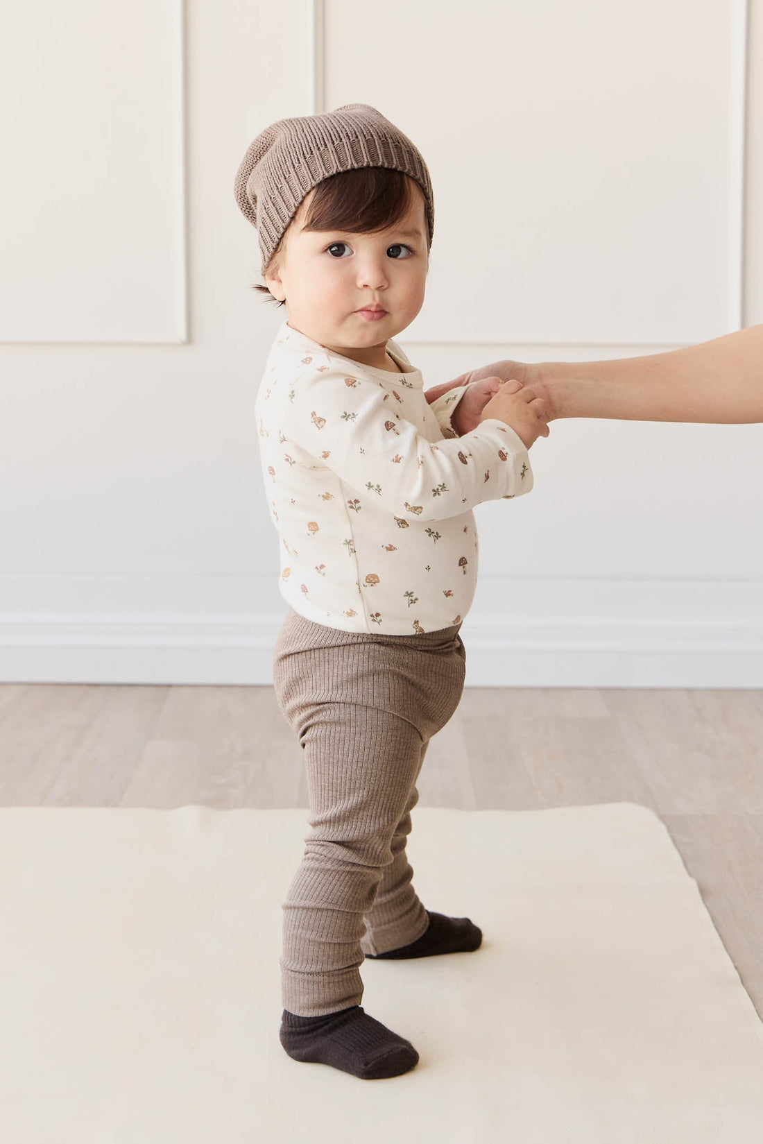 Organic Cotton Modal Everyday Legging - Brownie Marle Childrens Legging from Jamie Kay Australia