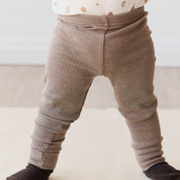 Organic Cotton Modal Everyday Legging - Brownie Marle Childrens Legging from Jamie Kay Australia