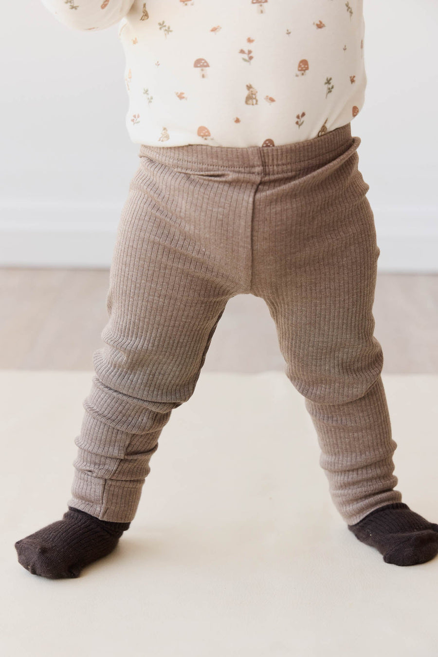 Organic Cotton Modal Everyday Legging - Brownie Marle Childrens Legging from Jamie Kay Australia