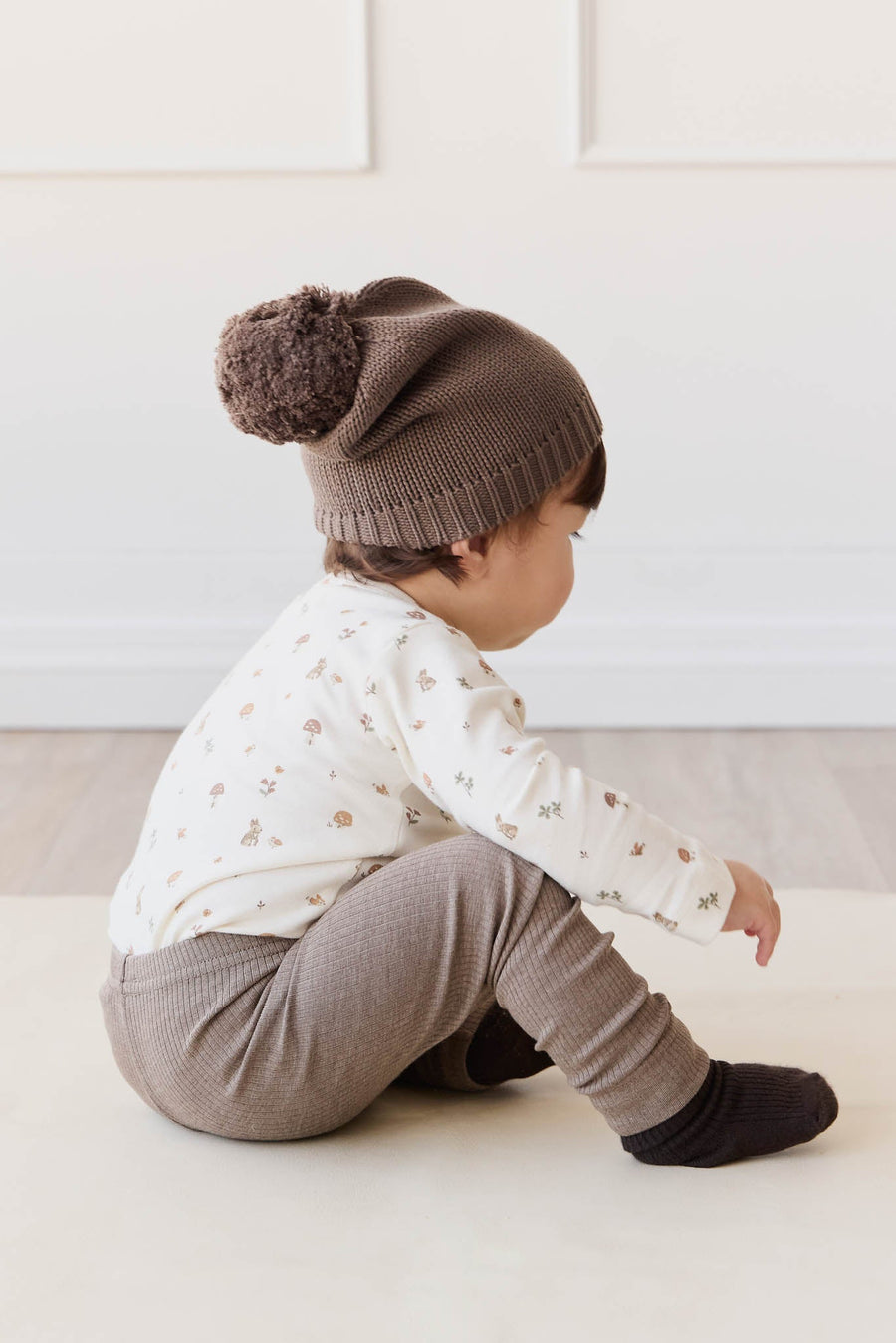 Organic Cotton Modal Everyday Legging - Brownie Marle Childrens Legging from Jamie Kay Australia