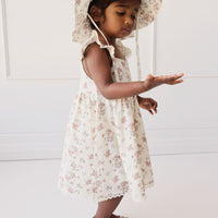 Organic Cotton Noelle Hat - Selena Blush Childrens Hat from Jamie Kay Australia