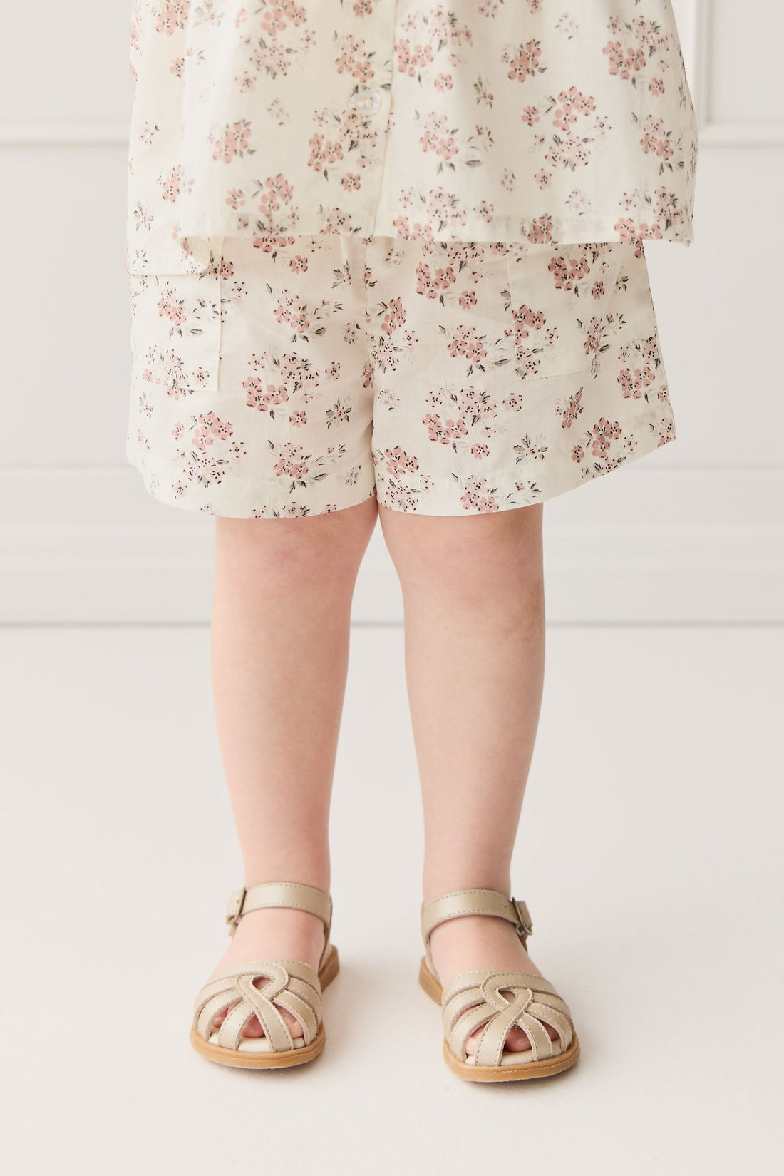 Organic Cotton Emelia Short - Selena Blush Childrens Short from Jamie Kay Australia