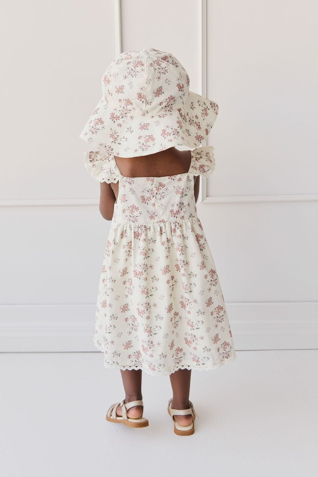 Organic Cotton Elodie Dress - Selena Blush Childrens Dress from Jamie Kay Australia