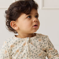 Organic Cotton Reese Zip Onepiece - Freddie Fox Childrens Pyjama from Jamie Kay Australia