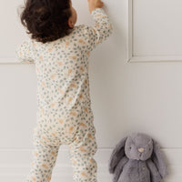 Organic Cotton Reese Zip Onepiece - Freddie Fox Childrens Pyjama from Jamie Kay Australia