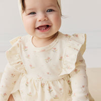 Organic Cotton Vivienne Playsuit - Emilia Egret Childrens Playsuit from Jamie Kay Australia