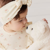 Organic Cotton Headband - Emilia Egret Childrens Headband from Jamie Kay Australia