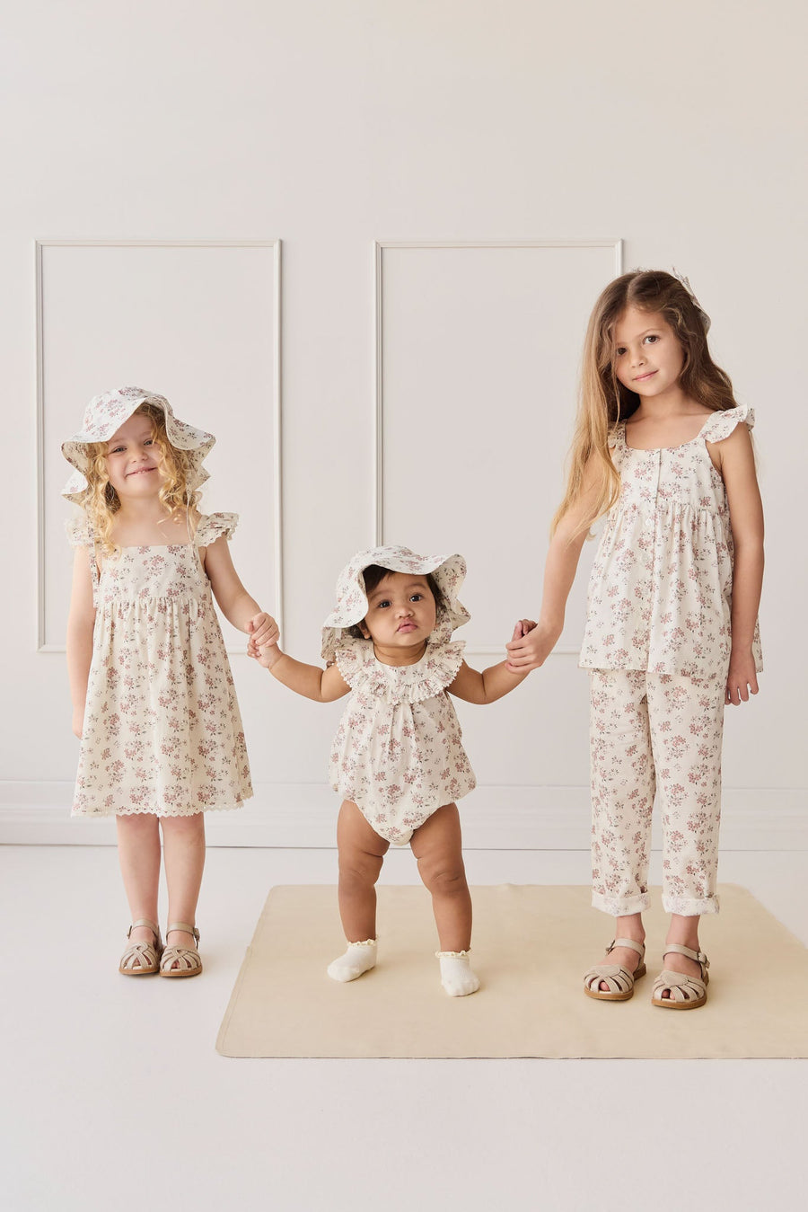 Organic Cotton Elodie Dress - Selena Blush Childrens Dress from Jamie Kay Australia