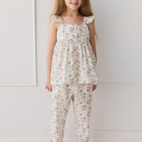 Organic Cotton Leah Top - Selena Blush Childrens Top from Jamie Kay Australia