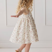 Organic Cotton Elodie Dress - Selena Blush Childrens Dress from Jamie Kay Australia