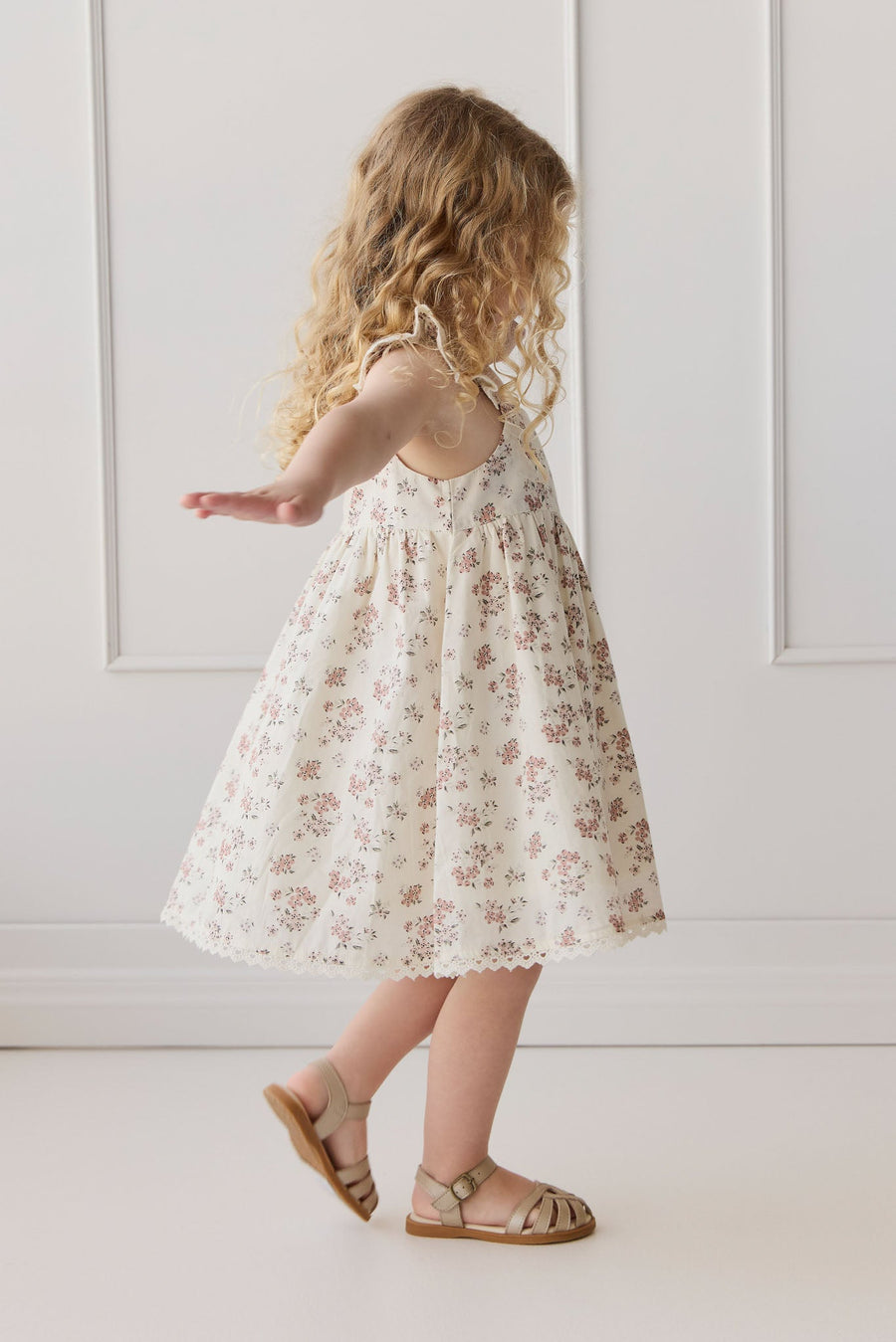 Organic Cotton Elodie Dress - Selena Blush Childrens Dress from Jamie Kay Australia