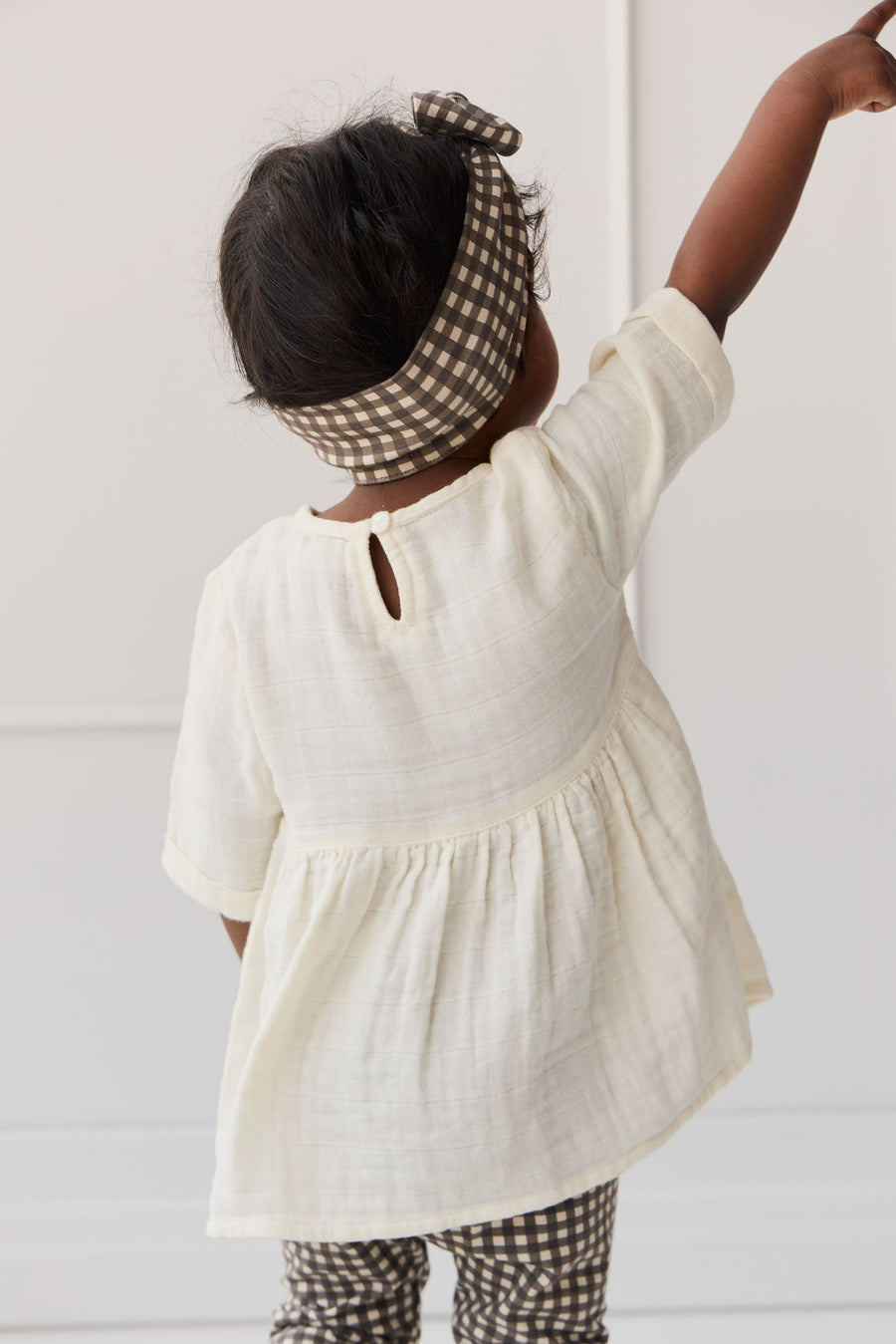 Organic Cotton Muslin Estelle Top - Parchment Childrens Top from Jamie Kay Australia