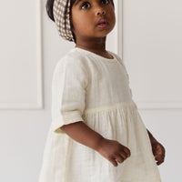 Organic Cotton Muslin Estelle Top - Parchment Childrens Top from Jamie Kay Australia