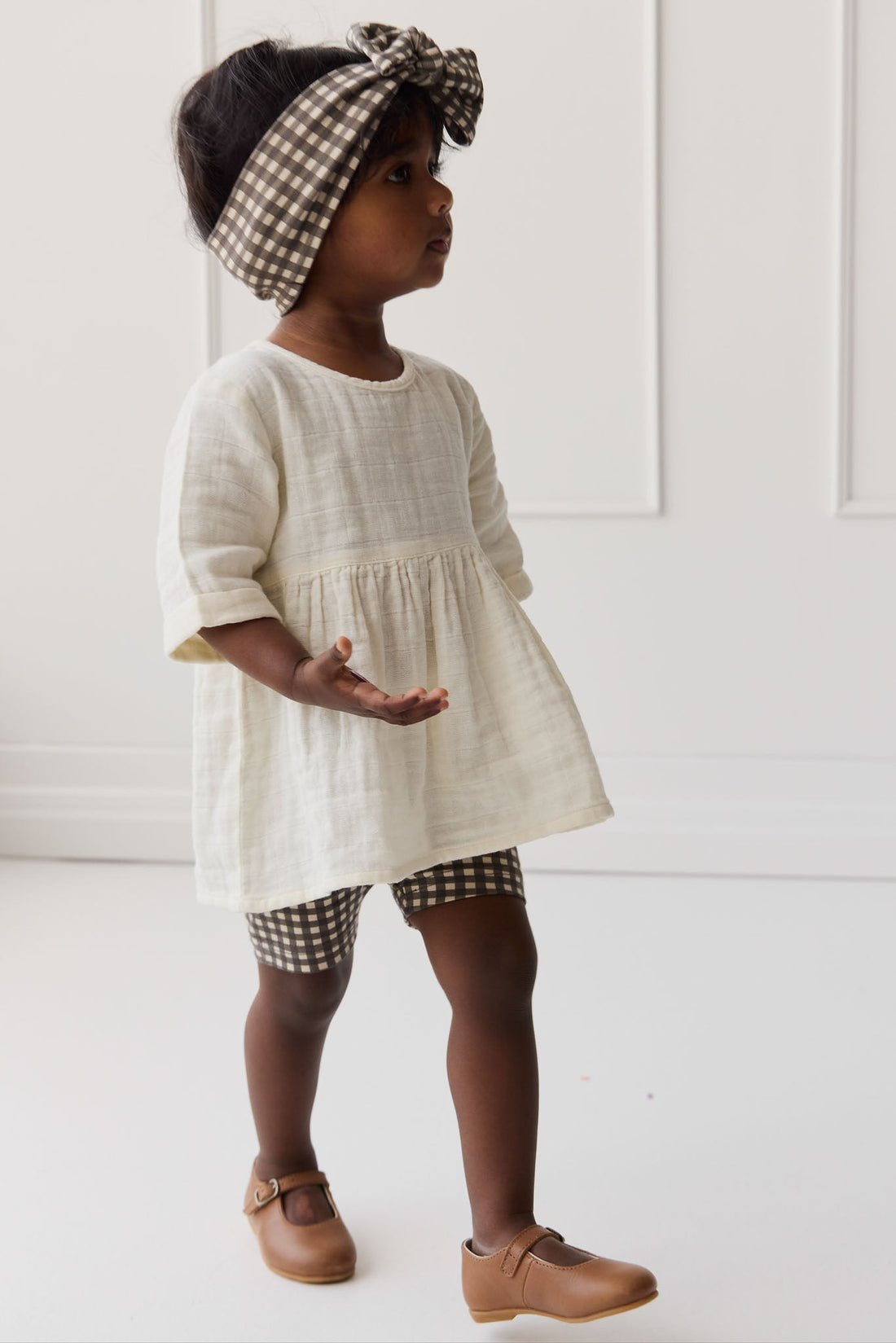 Organic Cotton Muslin Estelle Top - Parchment Childrens Top from Jamie Kay Australia