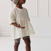 Organic Cotton Muslin Estelle Top - Parchment Childrens Top from Jamie Kay Australia