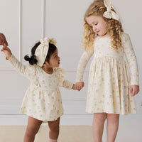 Organic Cotton Vivienne Playsuit - Emilia Egret Childrens Playsuit from Jamie Kay Australia