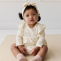 Organic Cotton Vivienne Playsuit - Emilia Egret Childrens Playsuit from Jamie Kay Australia