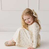 Organic Cotton Tallulah Dress - Emilia Egret Childrens Dress from Jamie Kay Australia