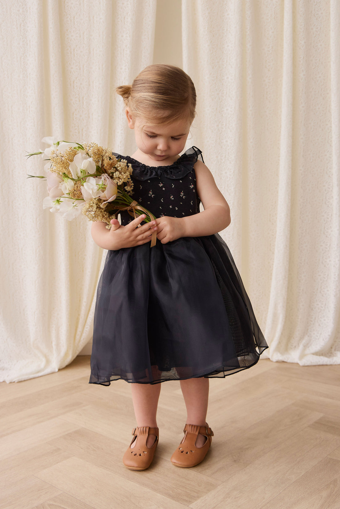 Adalyn Dress - Dina Ebony Childrens Dress from Jamie Kay Australia
