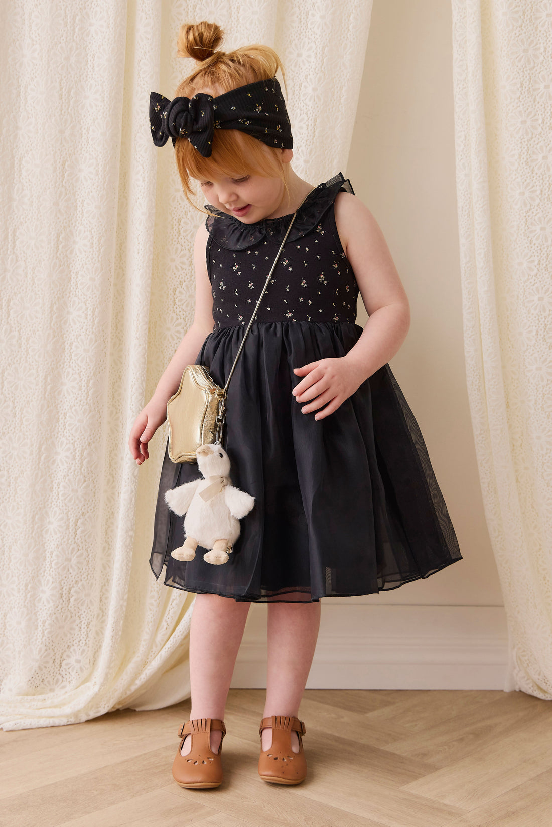 Adalyn Dress - Dina Ebony Childrens Dress from Jamie Kay Australia