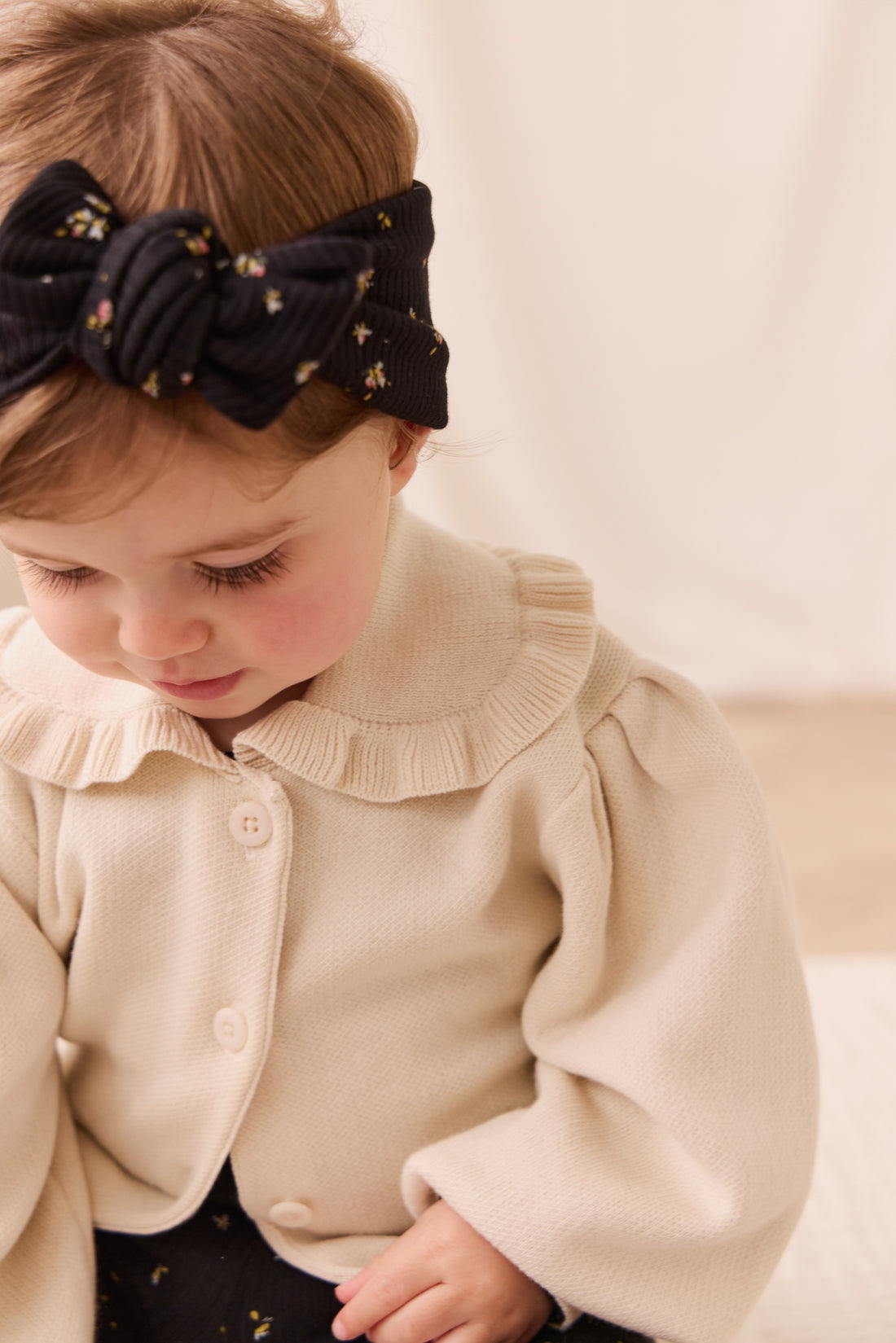 Bonnie Cardigan - Vanilla Childrens Cardigan from Jamie Kay Australia