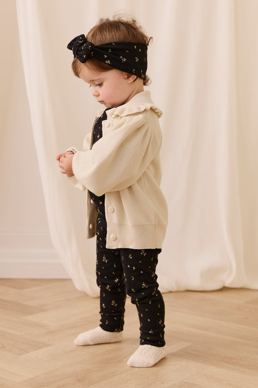 Bonnie Cardigan - Vanilla Childrens Cardigan from Jamie Kay Australia
