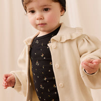 Organic Cotton Modal Marina Long Sleeve Top - Dina Ebony Childrens Top from Jamie Kay Australia
