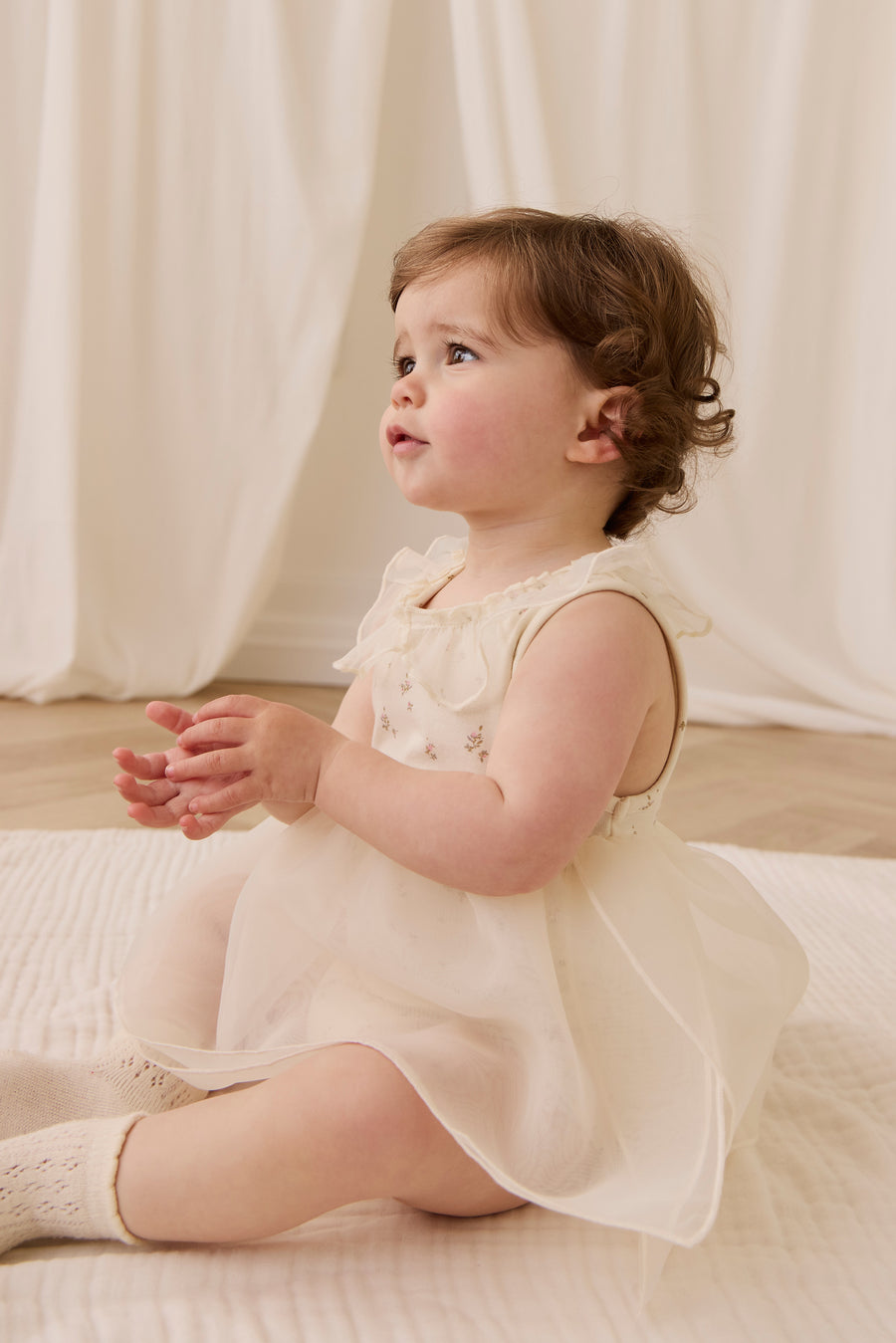 Jolie Playsuit - Dina Antique Childrens Playsuit from Jamie Kay Australia