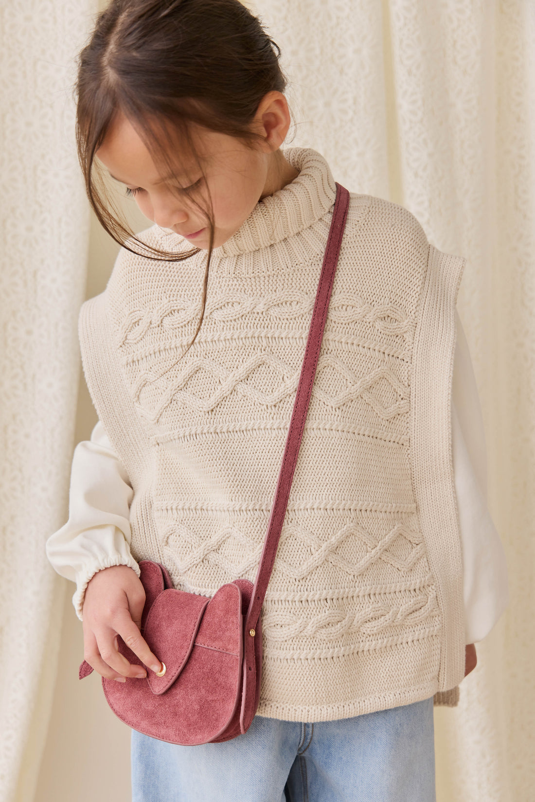 Pima Cotton Augustine Top - Parchment Childrens Top from Jamie Kay Australia