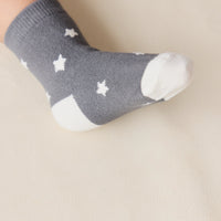 2PK Sock - Twinkle Toes Deep Lava/Lava Childrens Sock from Jamie Kay Australia