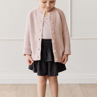 Organic Cotton Ruby Skirt - Gingham Night Childrens Skirt from Jamie Kay Australia