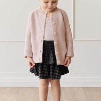 Organic Cotton Ruby Skirt - Gingham Night Childrens Skirt from Jamie Kay Australia