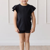 Pima Cotton Ruby Top - Black Bean Childrens Top from Jamie Kay Australia