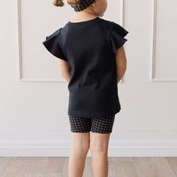 Pima Cotton Ruby Top - Black Bean Childrens Top from Jamie Kay Australia