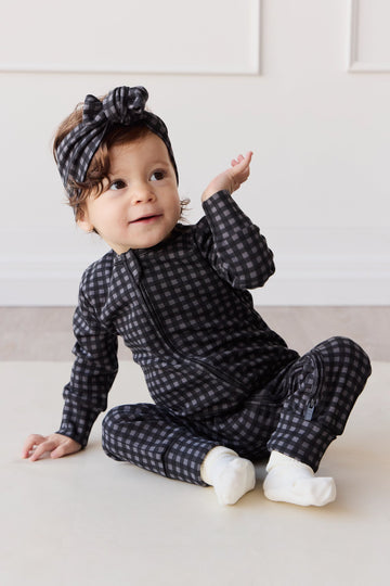 Organic Cotton Frankie Onepiece - Gingham Night Childrens Onepiece from Jamie Kay Australia