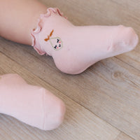 Alison Sock - Dainty Pink Childrens Sock from Jamie Kay Australia